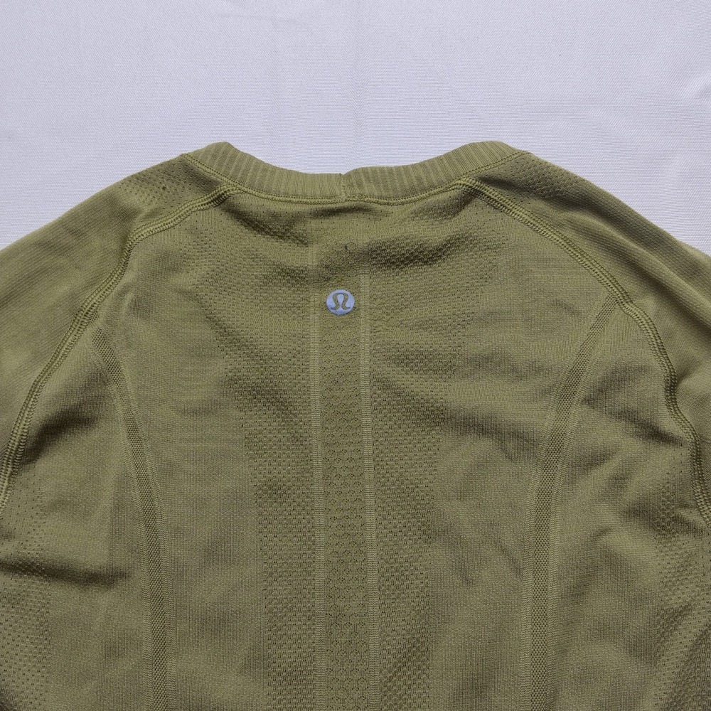 Lululemon Swiftly Tech Long Sleeve 2.0 Olive Green Moss Crewneck Shirt Size 6